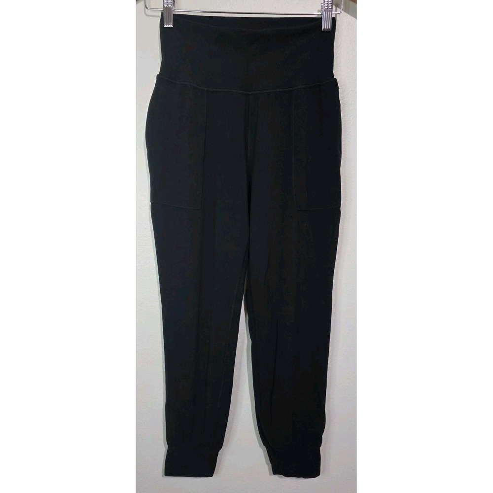 ATHLETA Salutation Jogger Black‎ XS Lounge Yoga Pants Women EUC